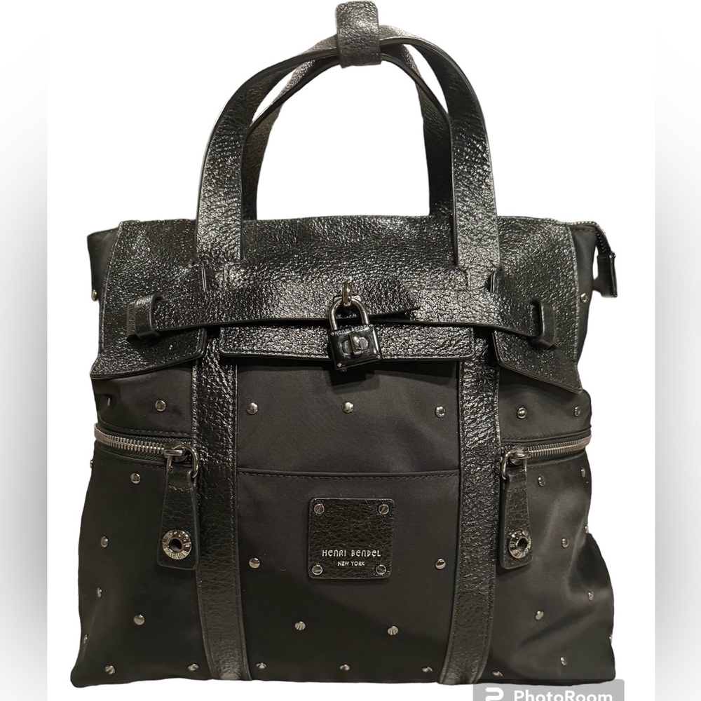 Henri Bendel Large Jetsetter Backpack Crossbody Studded